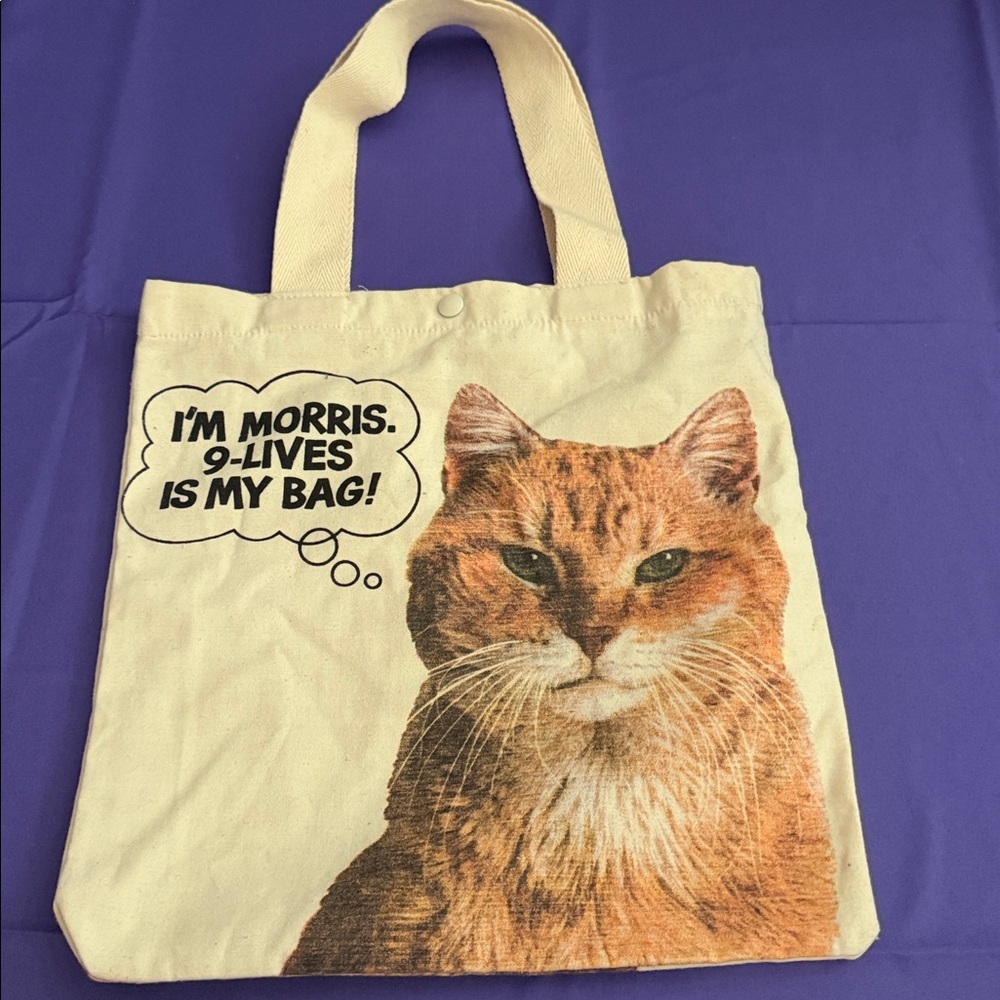 Vintage Morris 9 Lives Snap Tote Bag